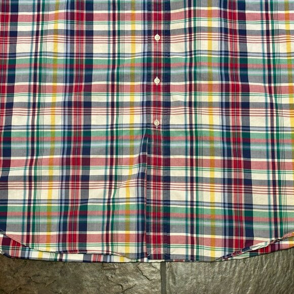 ~~Polo Ralph Lauren Dress Shirt Classic Fit Plaid Button Up Men's 3XLT 3XL TALL - Picture 3 of 7